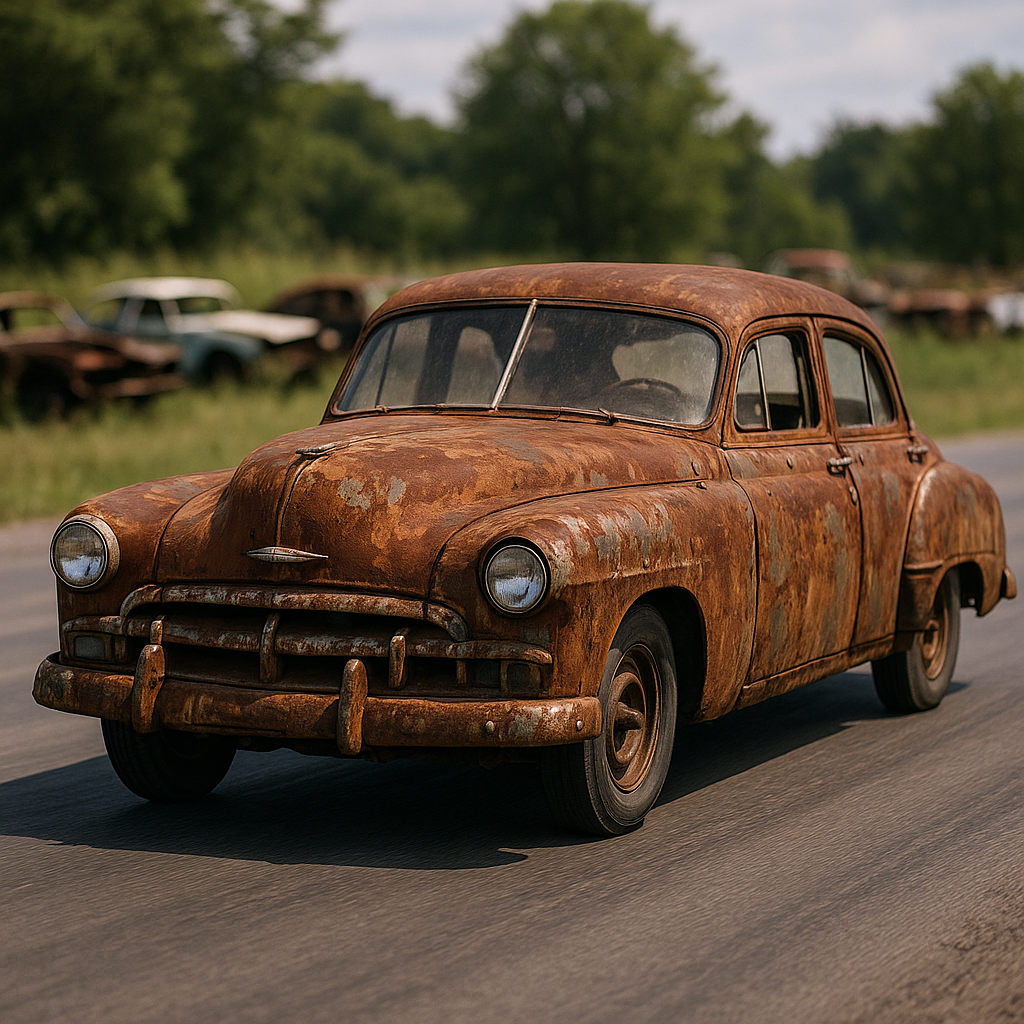 解体寸前の貴重なクラシックカー40選