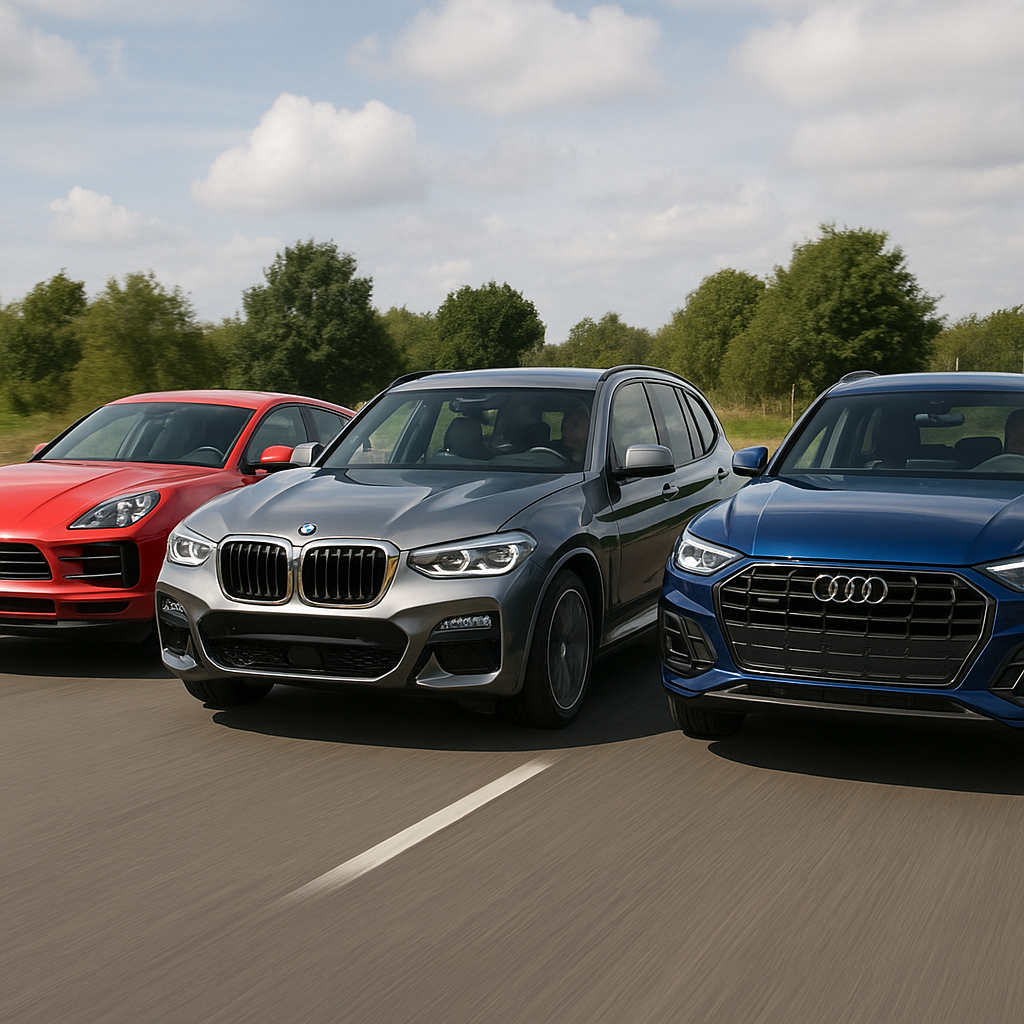 ポルシェ・マカン 4SとBMW X3 M50、アウディSQ5の比較